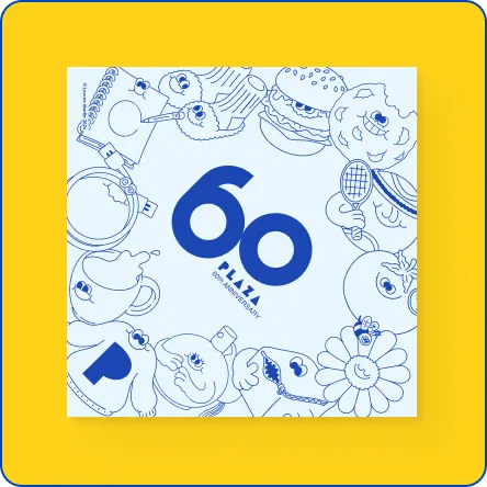 PLAZA BAG 60th Anniversary CONFETTI