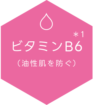 ビタミンB6 ※1（油性肌を防ぐ）