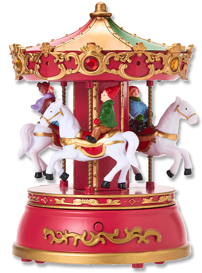 クリスマス オルゴール付き メリーゴーランド