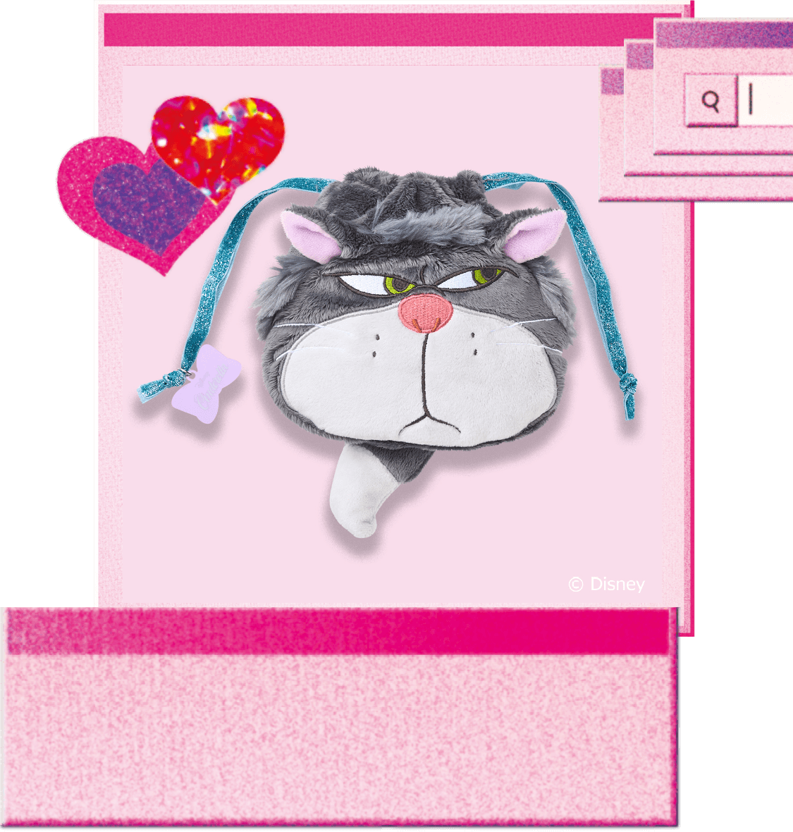 Disney フェイス巾着 ルシファー