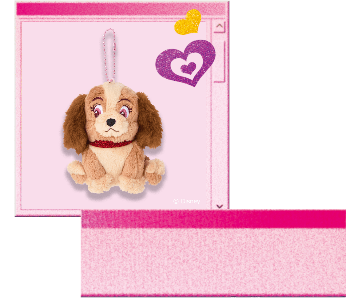 Disney ボールチェーンマスコットピンク レディ