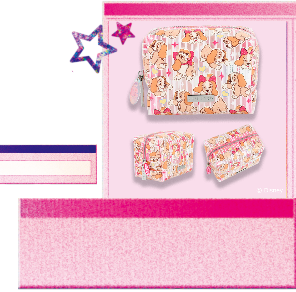 スキニーディップ Disney ポーチ ピンク レディ