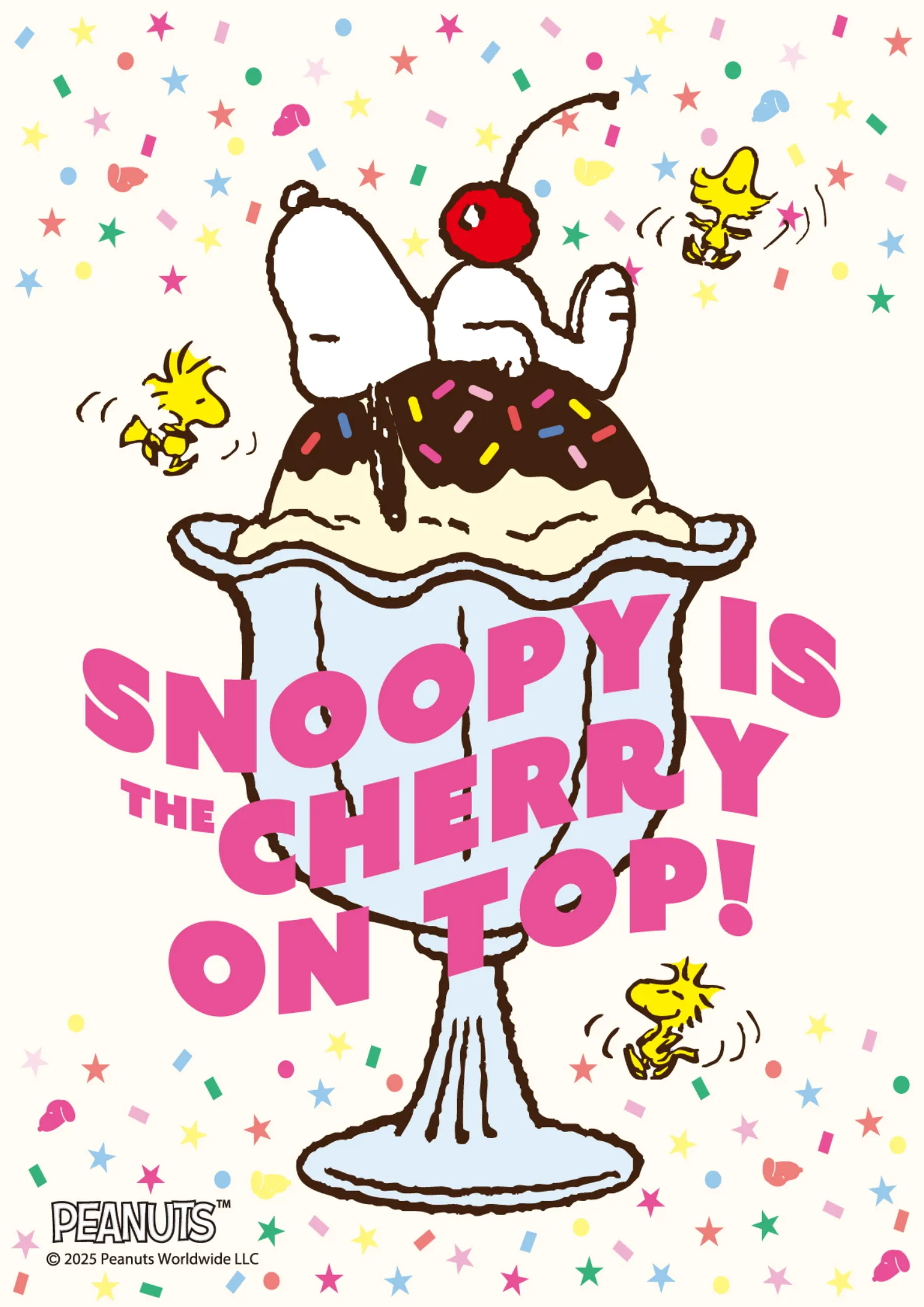 SNOOPY IS THE CHERRY ON TOP!