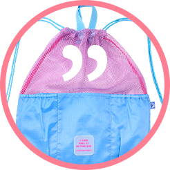 ウォッシャブルメッシュナップサック