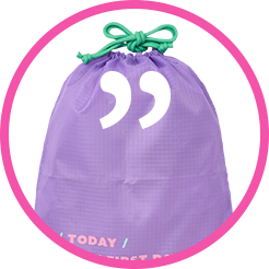 フラット巾着ポーチM