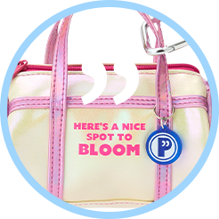 チャームポーチ ボストンバッグ