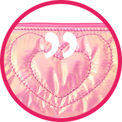 チャームポーチハート