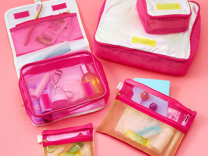 かわいく整い、軽やかに持ち運べる整理上手なトラベルポーチが新登場！