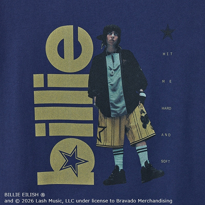 ビリー・アイリッシュ Tシャツ ネイビー