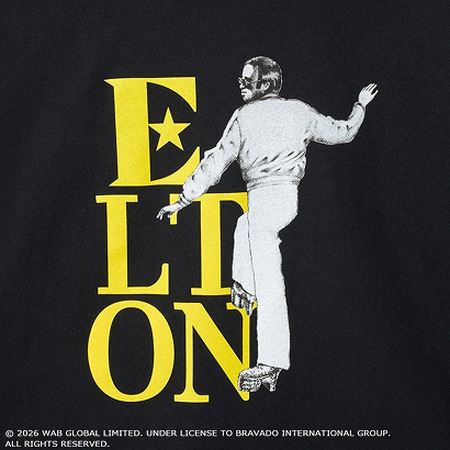 エルトン・ジョン Tシャツ ブラック