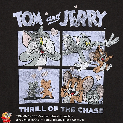 トムとジェリー Tシャツ ブラック