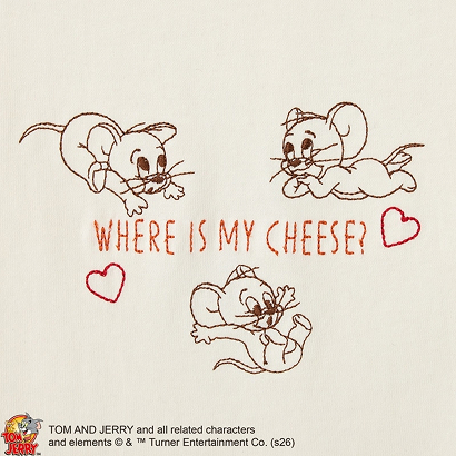 トムとジェリー Tシャツ バニラホワイト