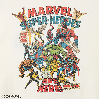 MARVEL Tシャツ バニラホワイト