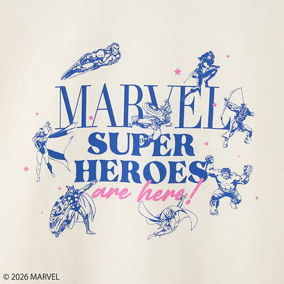 MARVEL Tシャツ バニラホワイト