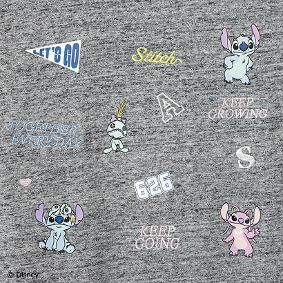 スティッチ Tシャツ グレー