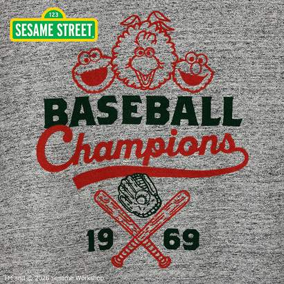 セサミストリート Tシャツ グレー