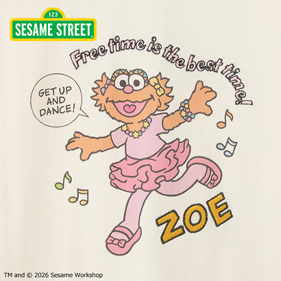 セサミストリート Tシャツ バニラホワイト