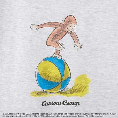 おさるのジョージ Tシャツ アッシュ