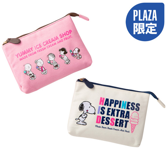 スヌーピー Peanuts 3ポケットポーチ アイス Plaza Online Store プラザオンラインストア