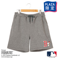 MLB ボストン・レッドソックス スヌーピー PEANUTS ショートパンツ グレー