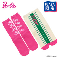 Barbie(TM) バービー ソックス 2足セット ピンク/ナチュラル