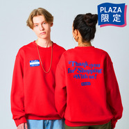 PLAZA nameplate sweatshirt ネームプレートスウェット レッド Mサイズ