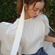 【4/25までの販売】ROSY LUCE ROSE jacquard blouse【4月末以降発送】