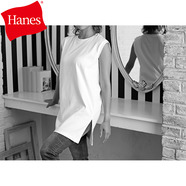 Hanes ヘインズ Undies Plus ライトコットンスリーブレスシャツ