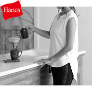 Hanes ヘインズ Hanes Undies Plus+ ライトコットンスリーブレスTシャツ