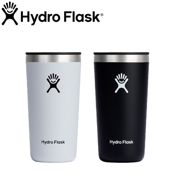 Hydro Flask ハイドロフラスク オール ラウンド タンブラー 12oz ホワイト・ブラック