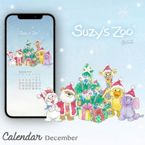 docomo「スゴ得 プレイトイズ」よりスージー・ズーの12月カレンダーが登場！