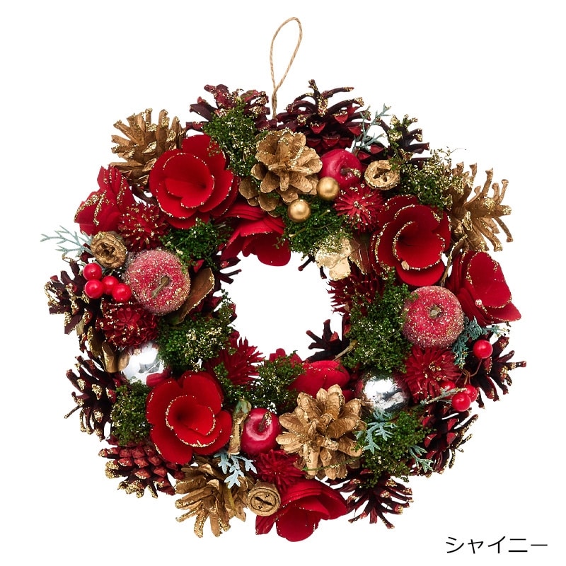 クリスマスリース Christmas クリスマス リース(シャイニー): 通常| プラザ