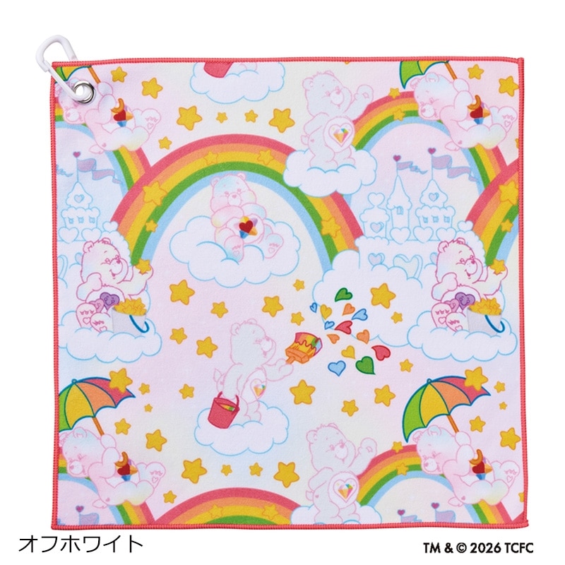 Care Bears ケアベア 全面プリント柄くっつきタオル パターン(オフ Care Bears ケアベア 全面プリント柄くっつきタオル パターン(オフ