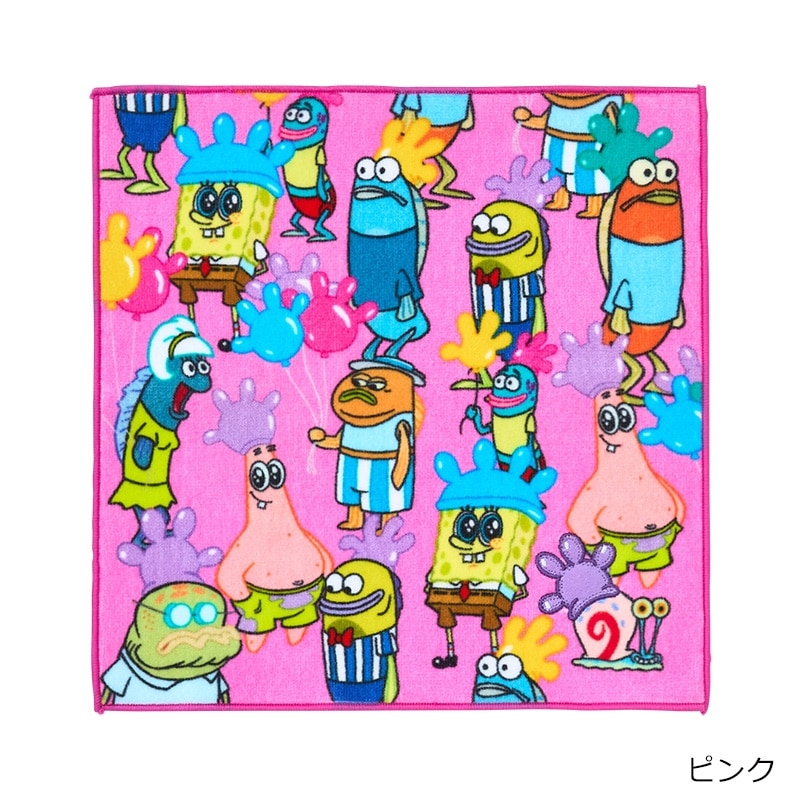 SpongeBob SquarePants スポンジ・ボブ 刺繍ミニタオル GLOVE WORLD