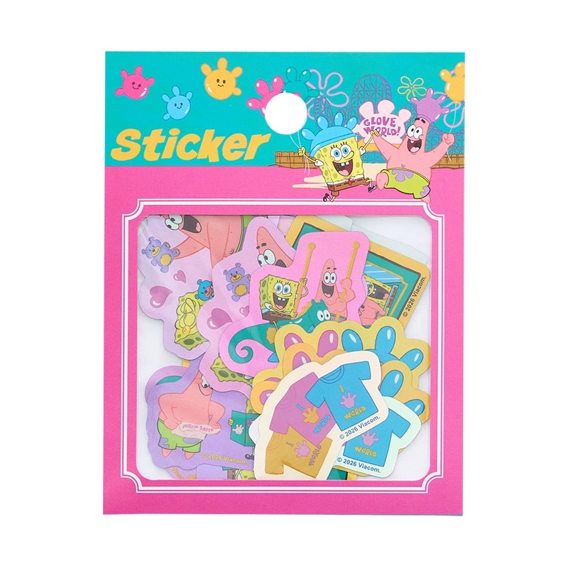 SpongeBob SquarePants スポンジ・ボブ フレークステッカー S GLOVE