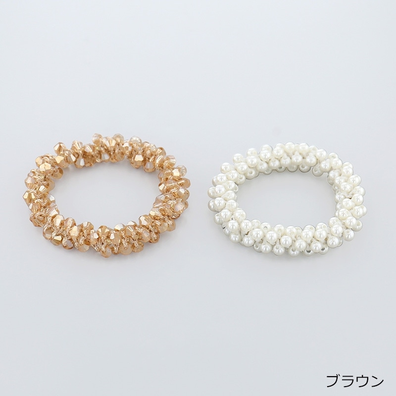 Flowering フラワーリング ヘアゴム HHG1131(ブラウン): 通常| プラザ