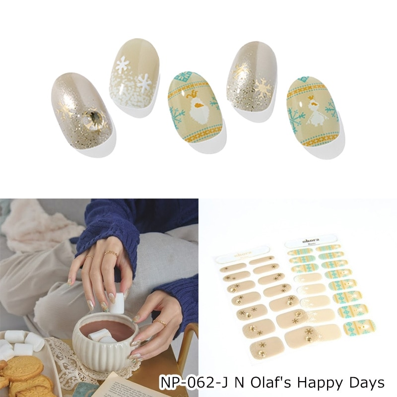 ohora オホーラ ジェルネイル デイズニーコラボデザイン アナと雪の