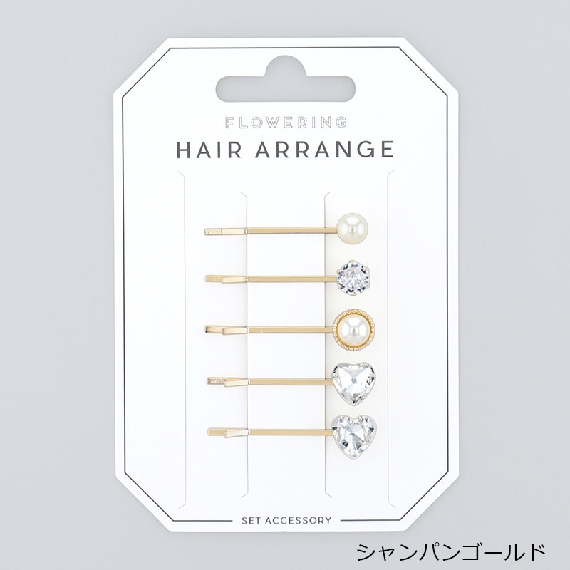 Flowering フラワーリング へアクリップ HHP0417(シャンパンゴールド