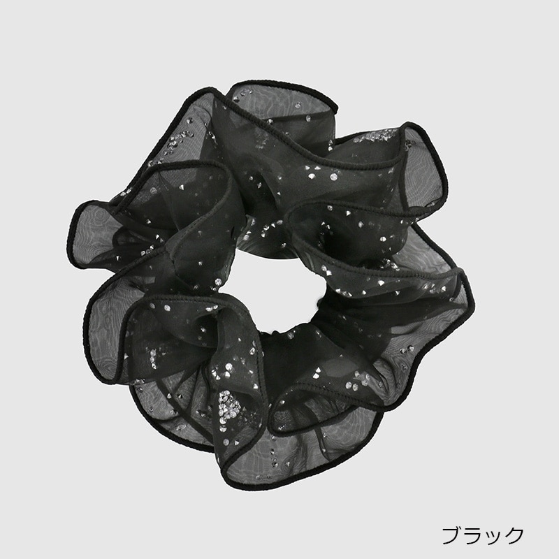 Flowering フラワーリング シュシュ HHS0647(ブラック): 通常| プラザ