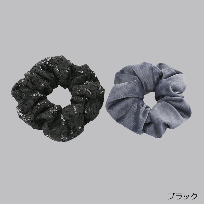 Flowering フラワーリング シュシュ HHS0651(ブラック): 通常| プラザ