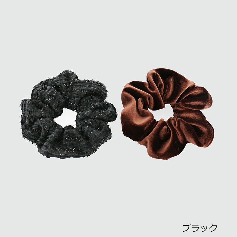 Flowering フラワーリング シュシュ HHS0659(ブラック): 通常| プラザ