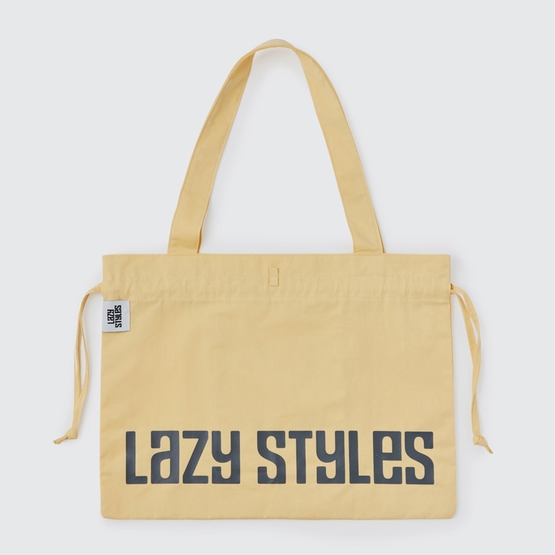 【関税込み】ロゴプレート ドローストリング トートバッグ Lazy Styles レイジースタイルズ ドローストリングトートバッグ
