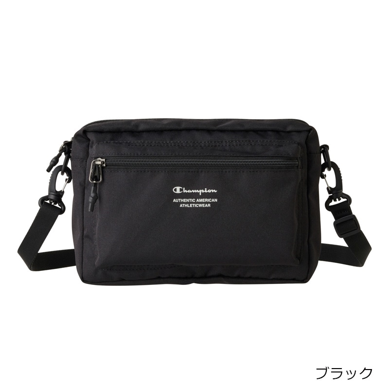 キュウコン　ロコン　チャンピオンズパック Champion チャンピオン ロゴポリ ショルダーバッグヨコ(ブラック