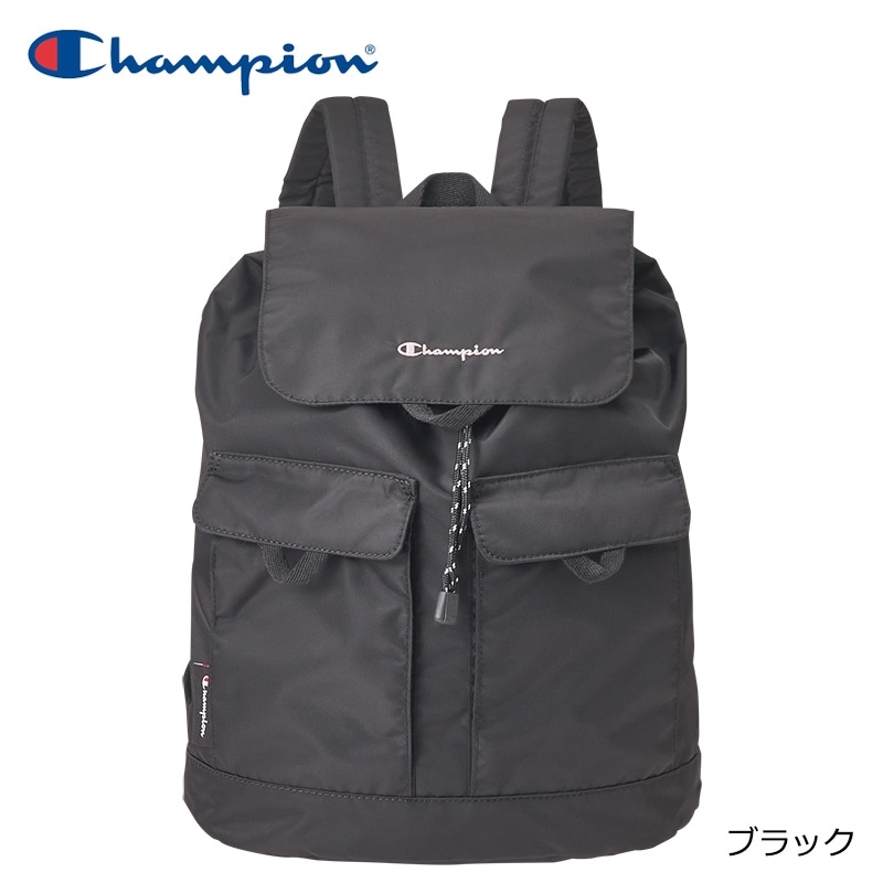 Champion チャンピオン フラップバッグパック(ブラック): 通常| プラザ