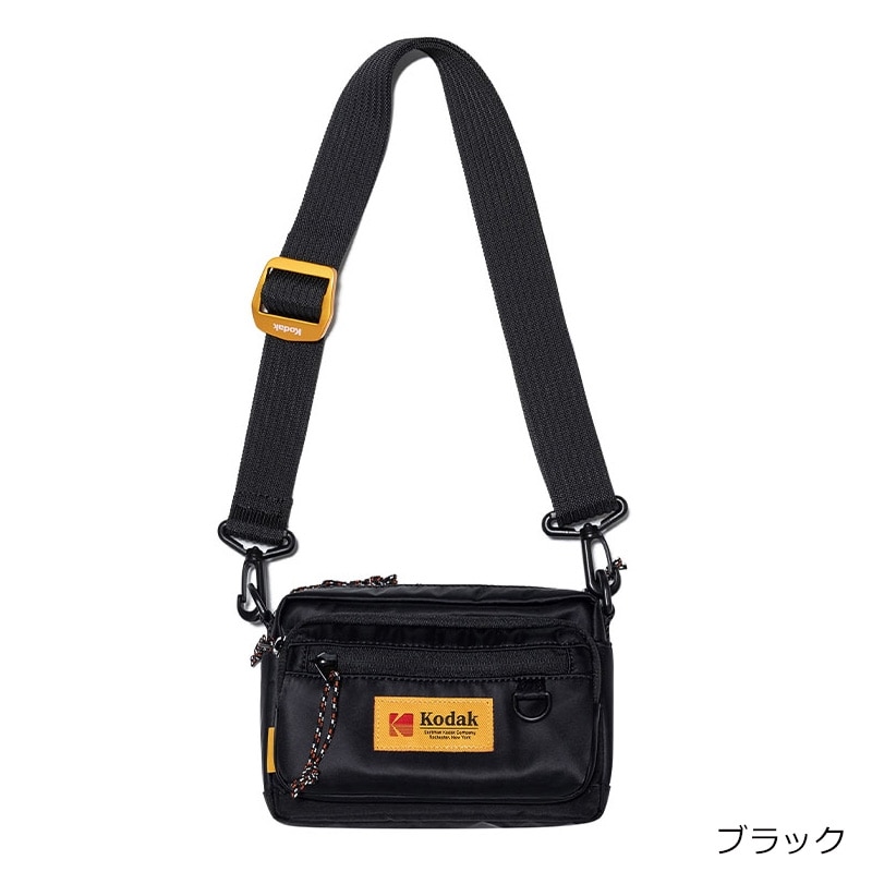 Kodak コダック エッセンシャル ミニクロスバッグ(ブラック): 通常