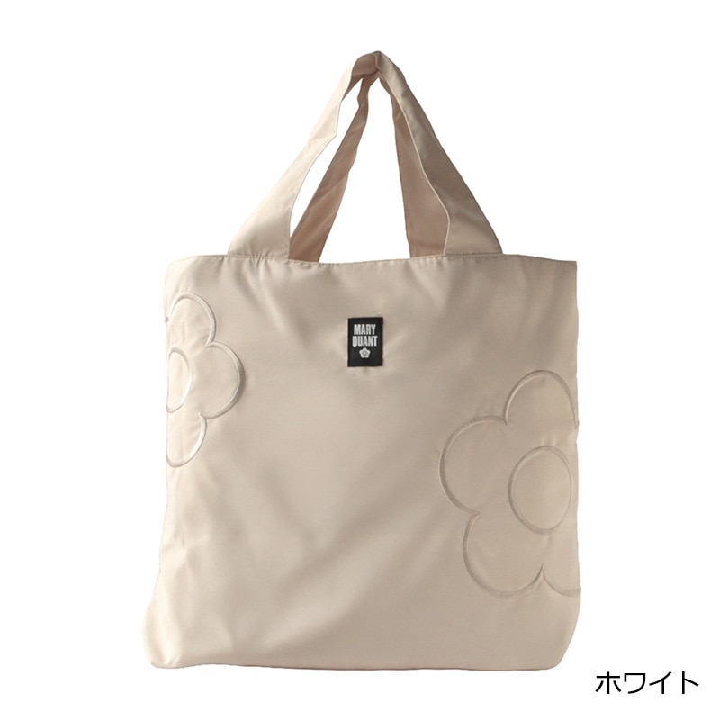 MARY QUANT マリークヮント トートバッグ(ホワイト): 通常| プラザ