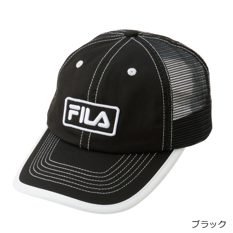 FILA フィラ メッシュキャップ(ブラック): 通常| プラザ