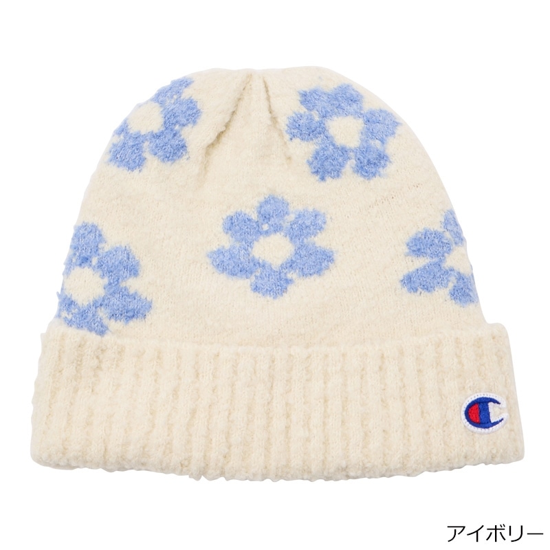 Champion チャンピオン 裏ボアニットワッチ フラワー(アイボリー