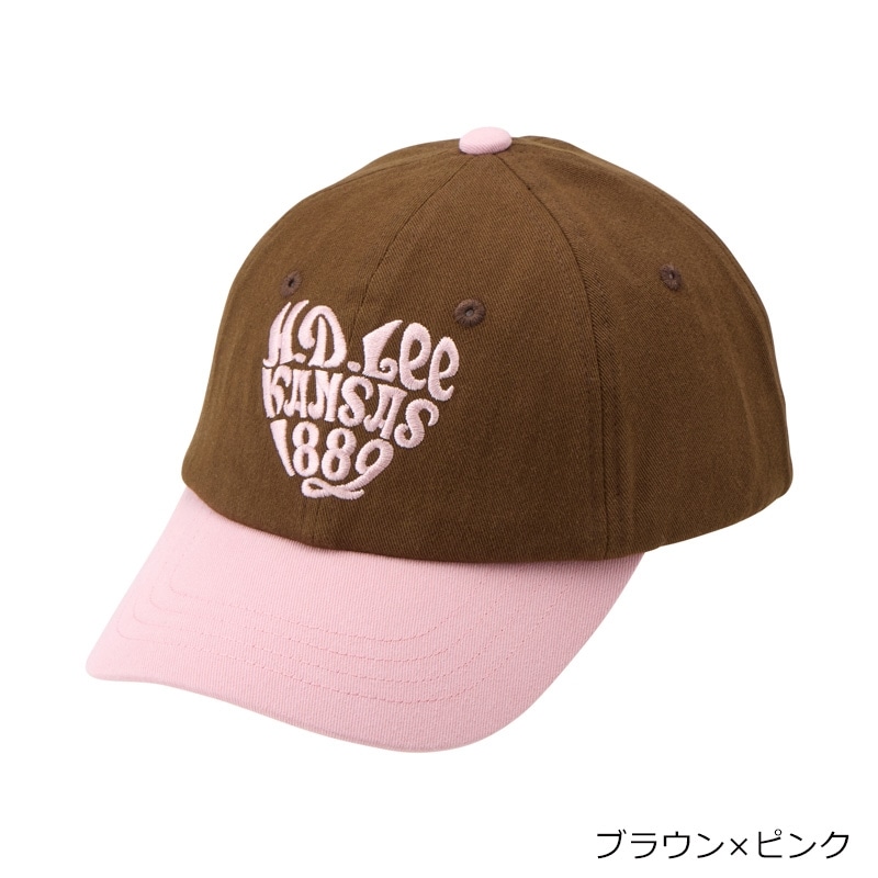 Lee リー ハートキャップ(ブラウン×ピンク): 通常| プラザオンラインストア