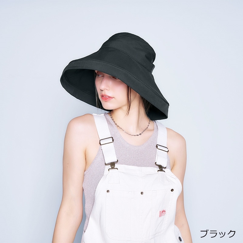Sun Block LAB BEAUTY ビッグブリムハット(ブラック): 通常| プラザ